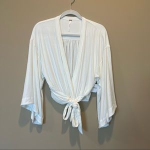 NWT Free People Ivory Draped Top ~ Size XS
